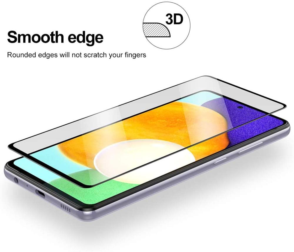 Samsung A52 / A52s - 2-Pack Heltäckande Skärmskydd i Härdat Glas