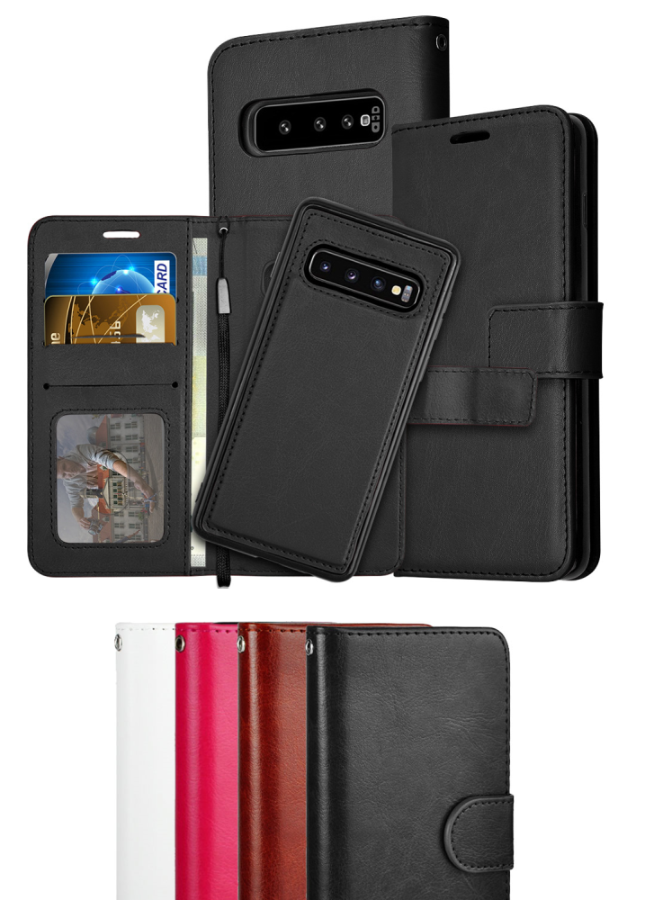 Samsung S10 - Fodral / Magnet Skal 2 in 1 - Vit