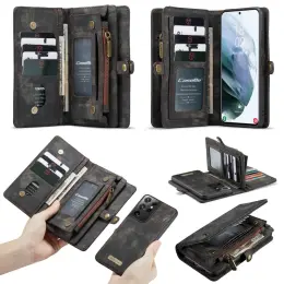 Samsung Galaxy S21 Ultra - CASEME 2-i-1 Multifunktionellt Plånboksfodral - Svart