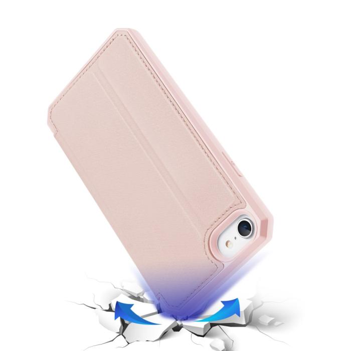 Bild 4, iPhone 7/8/SE (2020/2022) - DUX DUCIS Shockproof Plånboksfodral - Roséguld