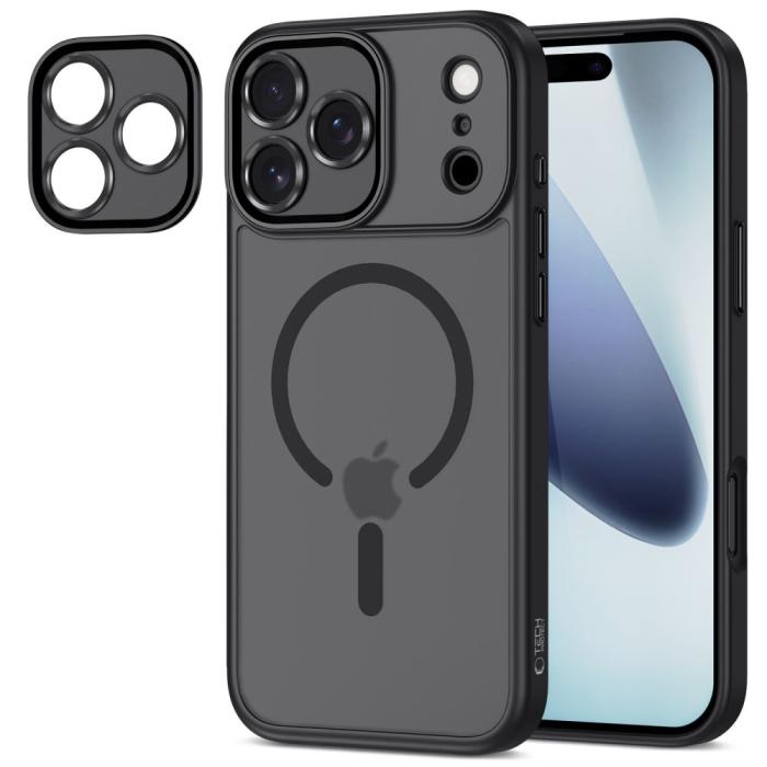 Bild 2, Tech-Protect iPhone 17 Pro Skal MagSafe MagCam Matt Svart