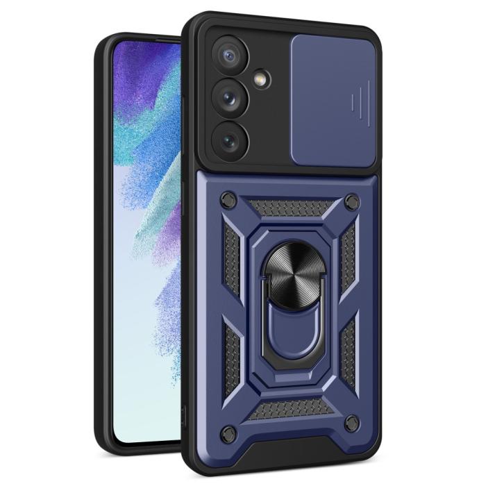 Bild 1, Samsung Galaxy A54 5G Skal CamShield Ring Hybrid Blå