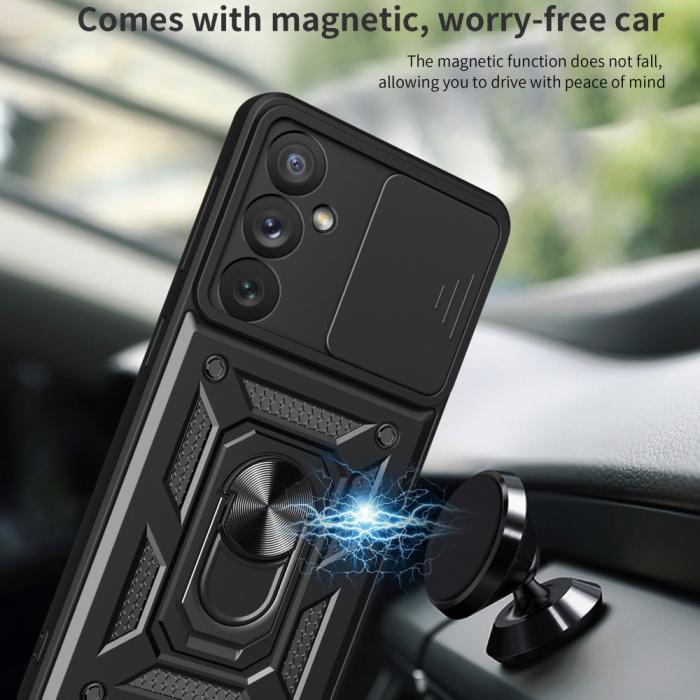 Bild 4, Samsung Galaxy A54 5G Skal CamShield Ring Hybrid Blå