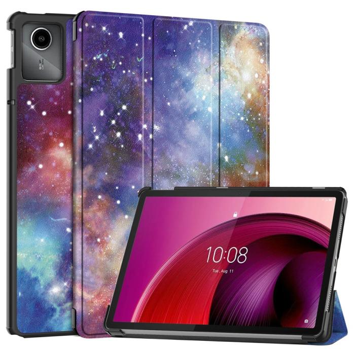 Bild 1, Lenovo Tab M11 Fodral Tri-Fold Läder Cosmic Space