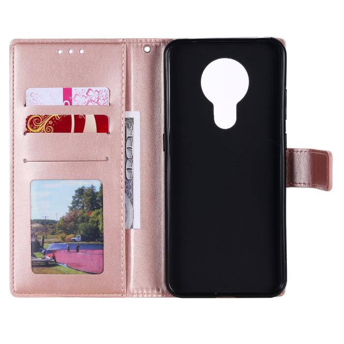 Bild 5, Nokia G10 / G20 Fodral Tryckt Mandala Läder Roséguld
