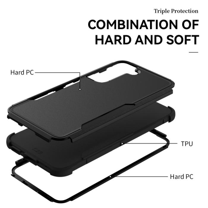 Bild 4, Samsung Galaxy S22 Skal Hybrid Shockproof Svart