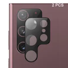 ENKAY Samsung Galaxy S25 Ultra Linsskydd H&auml;rdat Glas Svart