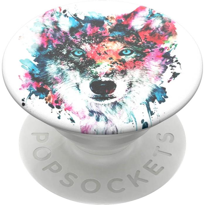 Bild 3, PopSockets Avtagbart Grip med Ställfunktion Wolf