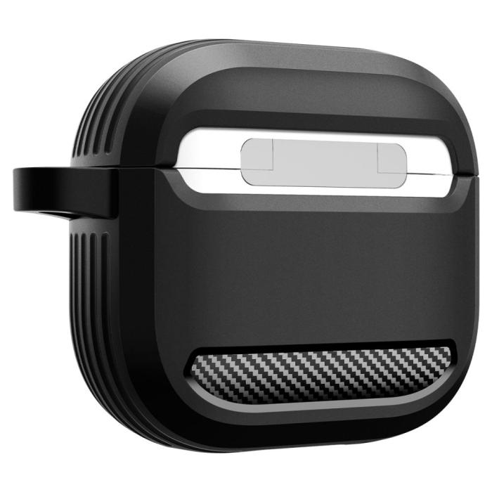 Bild 6, Spigen AirPods 4 Skal Rugged Armor Matt Svart