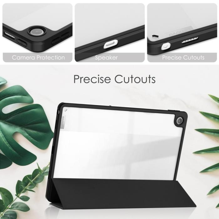 Bild 5, Lenovo Tab M10 Plus Gen 3 Fodral Tri-Fold Hybrid Svart