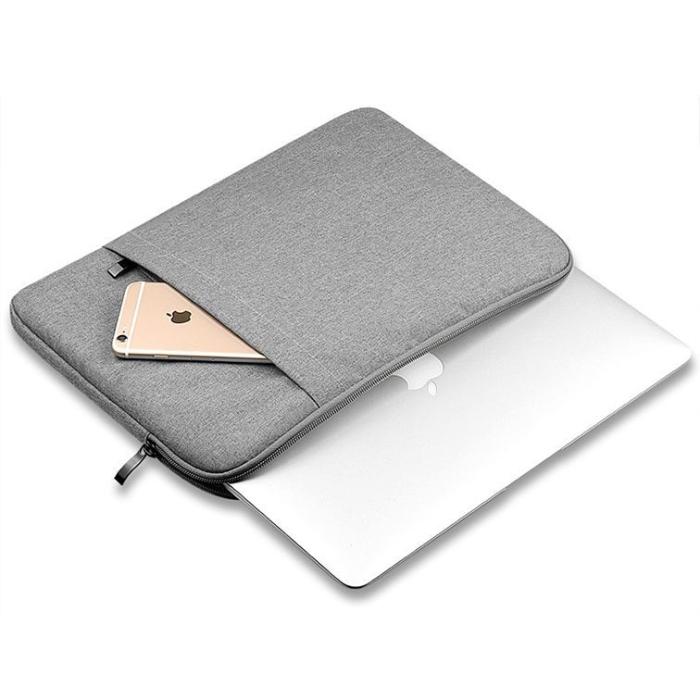 Bild 3, Tech-Protect Sleeve Laptop Väska 13-14 Ljus Grå