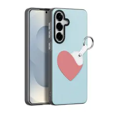 DUX DUCIS Samsung Galaxy S26 Skal PU-L&auml;der Hj&auml;rta Ljus Bl&aring;