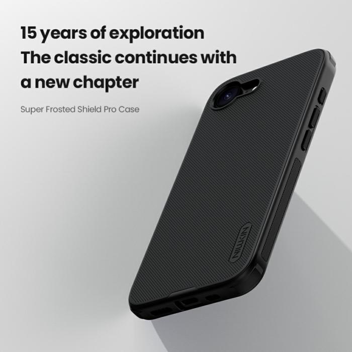 Bild 6, NILLKIN iPhone 17e / 16e Skal Frosted Shield Blå