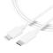 Tactical 2m 2A 10W USB-C - Lightning Laddkabel Smooth Vit