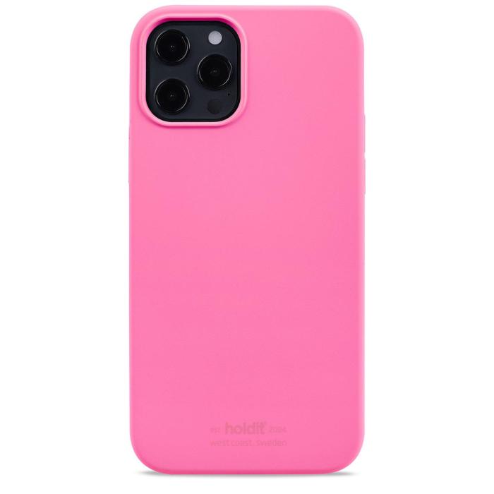 Bild 1, holdit iPhone 12/12 Pro Skal Silikon Bright Pink