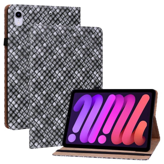 Bild 1, iPad Mini 2024/2021 Fodral Vävd Textur Svart
