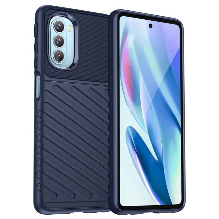 Bild 1, Motorola Moto G51 Skal Twill Textur Blå