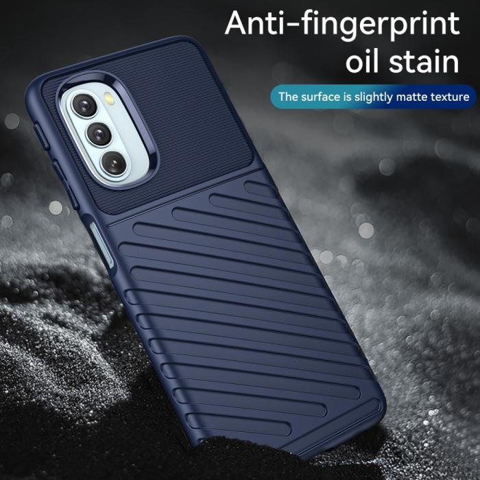 Bild 5, Motorola Moto G51 Skal Twill Textur Blå
