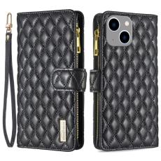 iPhone 15 Plus Fodral Diamond Multifunktionell Svart