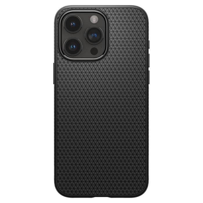 Bild 2, Spigen iPhone 15 Pro Skal Liquid Air Matt Svart