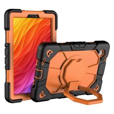 Galaxy Tab A11 Skal Kickstand Shockproof Svart / Orange