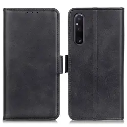 Sony Xperia 1 V Fodral Magnetisk Stängning Svart