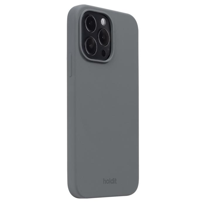 Bild 2, holdit iPhone 14 Pro Max Mobilskal Silikon Space Gray