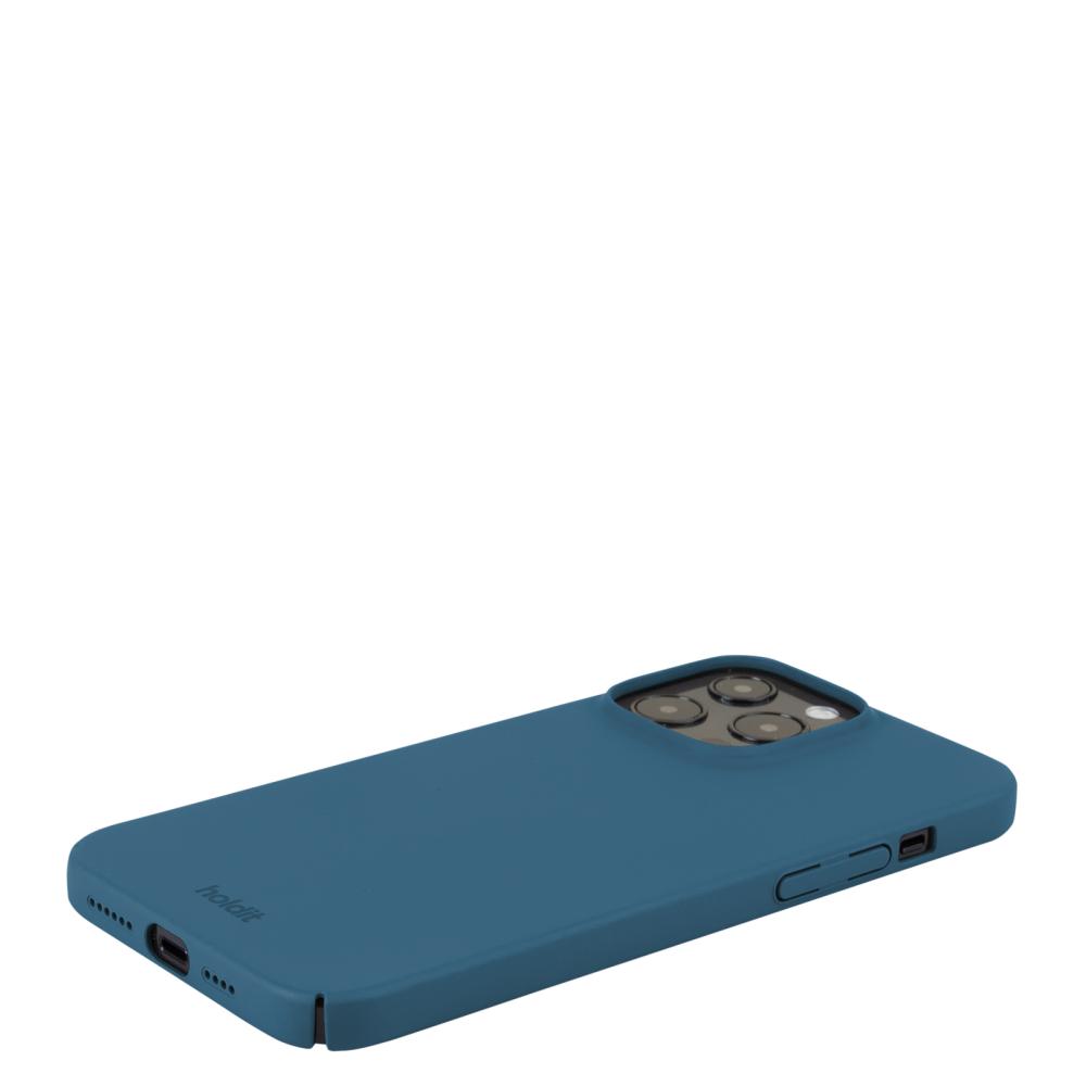 holdit iPhone 15 Pro Max Mobilskal Slim Denim Blue