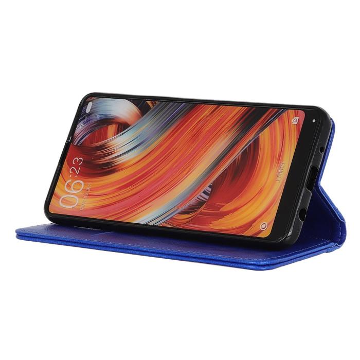 Bild 4, Samsung Galaxy S22 Plus Fodral Flip Split Läder Blå