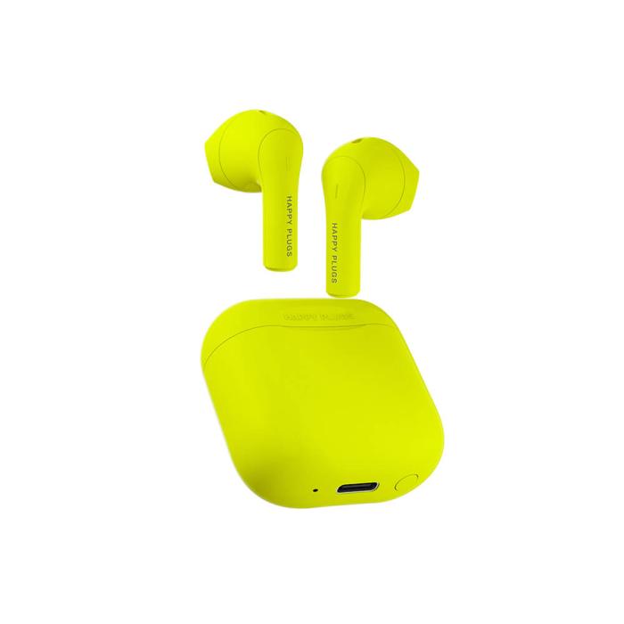 Bild 3, Happy Plugs Joy Hörlurar In-Ear TWS Neongul
