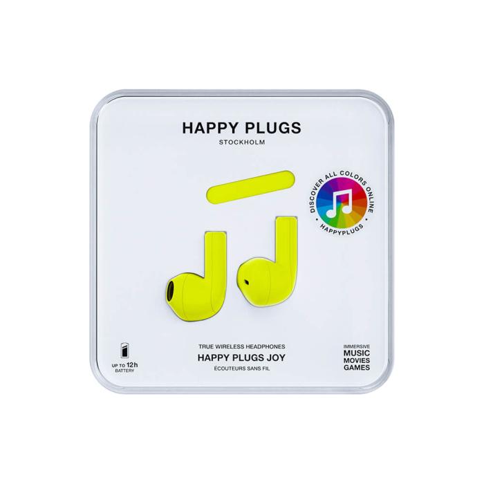 Bild 2, Happy Plugs Joy Hörlurar In-Ear TWS Neongul
