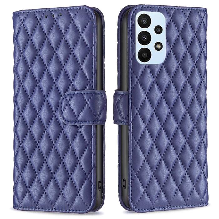 Bild 1, Samsung Galaxy A23 5G Fodral Diamond Läder Blå