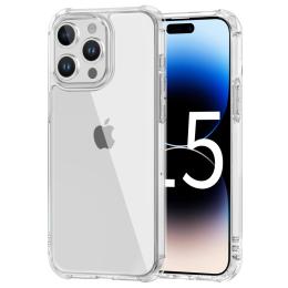 LEEU DESIGN iPhone 15 Pro Skal AirBag Hybrid Transparent