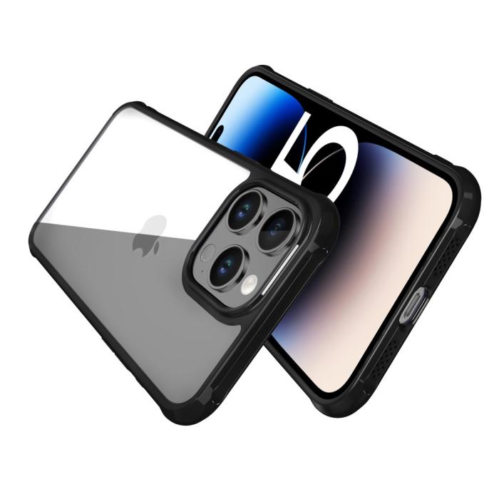 Bild 6, LEEU DESIGN iPhone 15 Pro Skal AirBag Hybrid Matt Svart