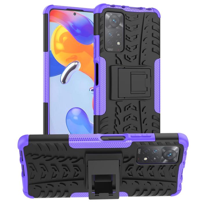 Bild 1, Xiaomi Redmi Note 11 Pro 5G Skal Stöttåligt med Stöd Lila
