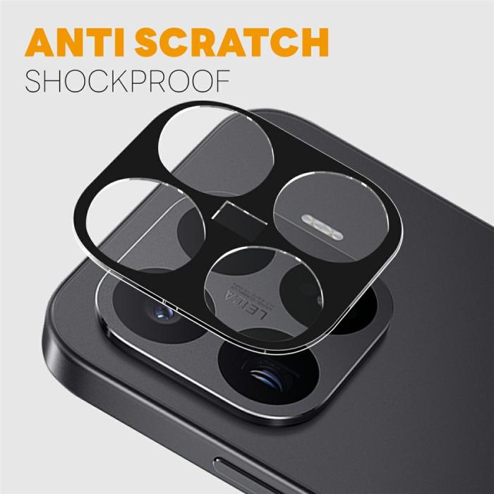 Bild 2, NORTHJO Xiaomi 17T 2-PACK Linsskydd Härdat glas Svart