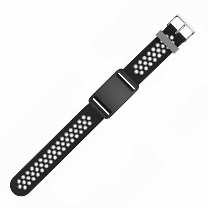 Bild 2, Polar Loop Klockarmband Silikon Dual-Color Grå / Svart