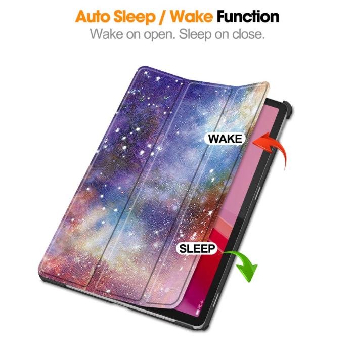 Bild 3, Lenovo Tab M11 Fodral Tri-Fold Läder Cosmic Space