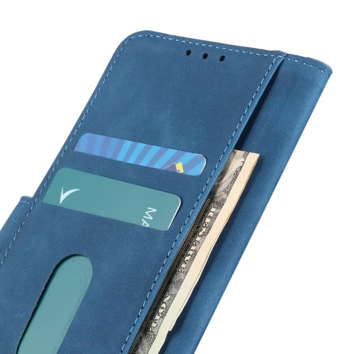 Bild 5, KHAZNEH Samsung Galaxy S22 Fodral Retro Läder Blå