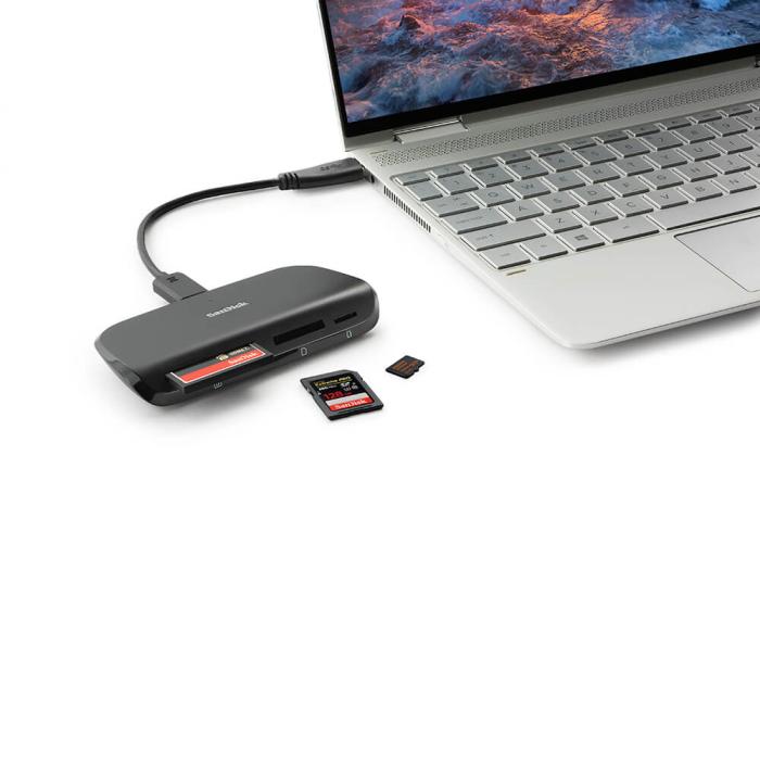 Bild 6, SanDisk Minneskortläsare USB-C PRO Svart