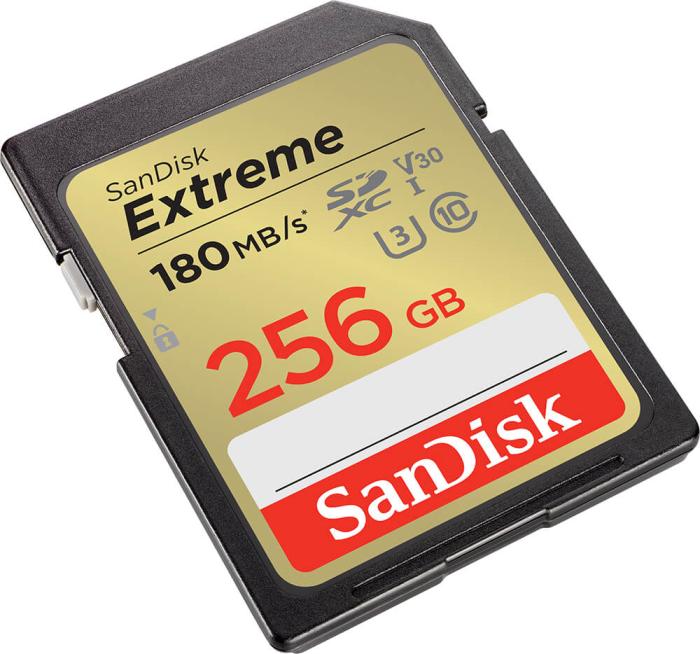 Bild 3, SanDisk SDXC Extreme 256 GB 180MB/s Minneskort