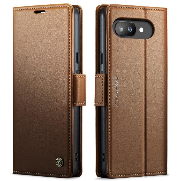 Bild 2, CASEME Google Pixel 9a Fodral RFID Läder Brun