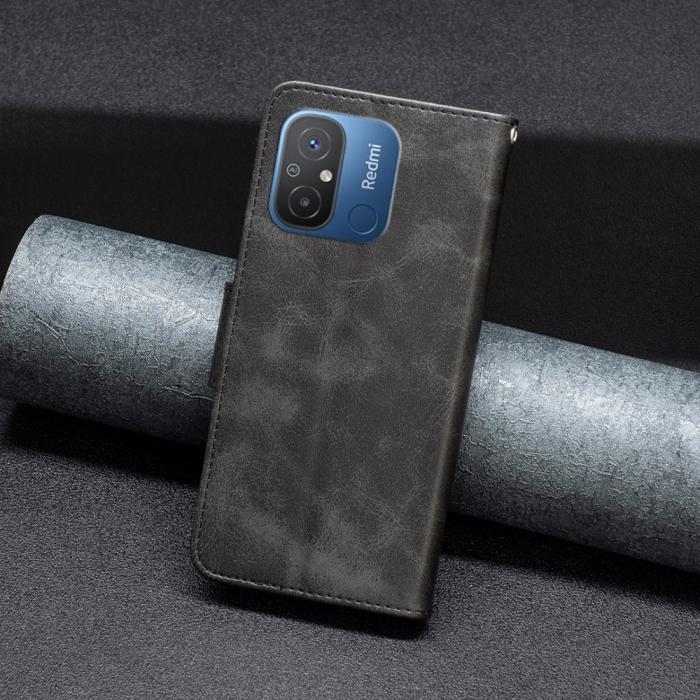 Bild 4, Xiaomi Redmi 12C 4G Fodral Shark Solid Läder Svart