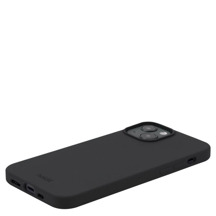 Bild 3, holdit iPhone 15 Mobilskal Silikon Svart
