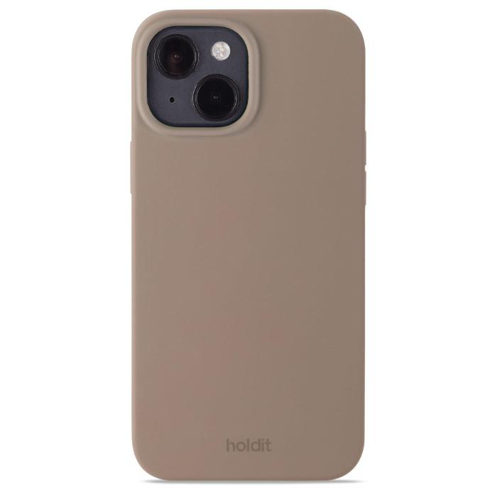 Bild 1, holdit iPhone 15 Mobilskal Silikon Mocha Brown