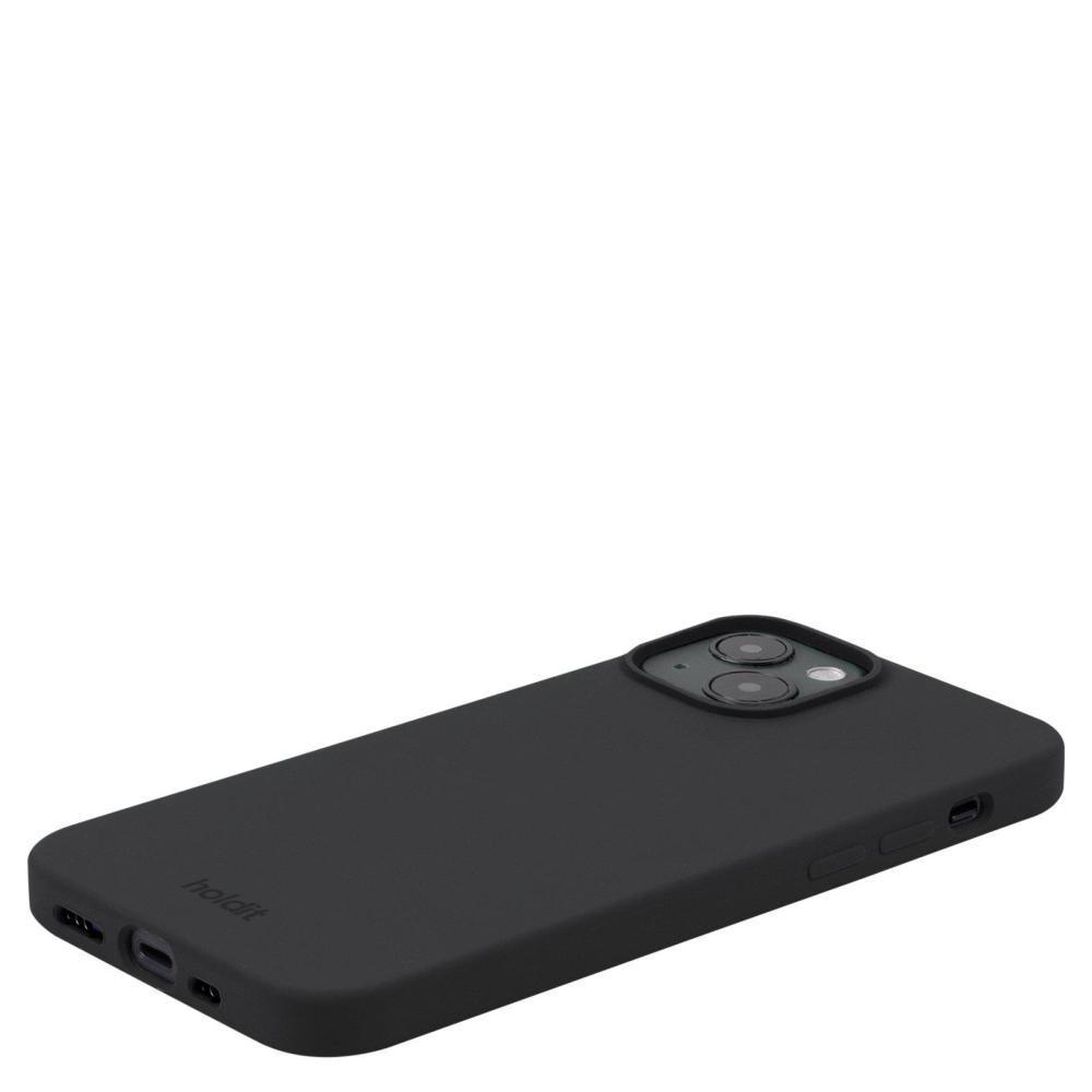 holdit iPhone 15 Mobilskal Silikon Svart