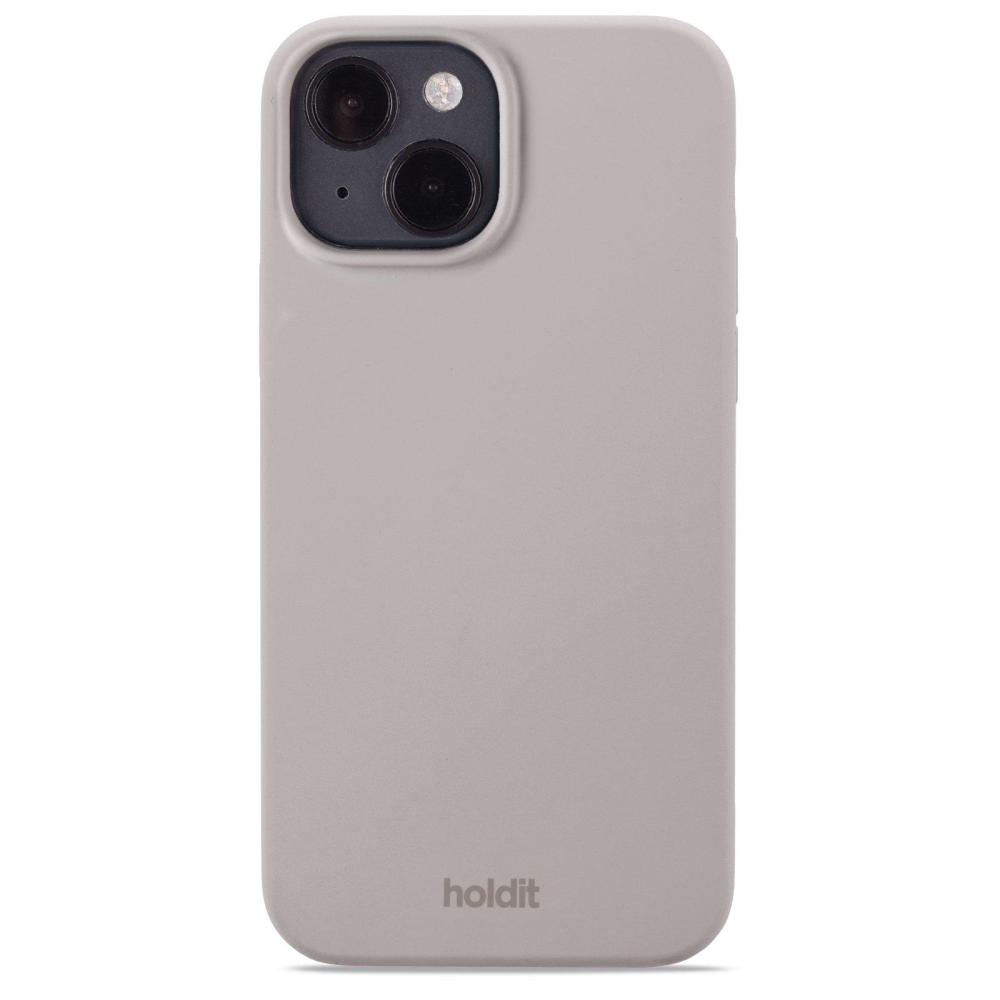 holdit iPhone 15 Mobilskal Silikon Taupe