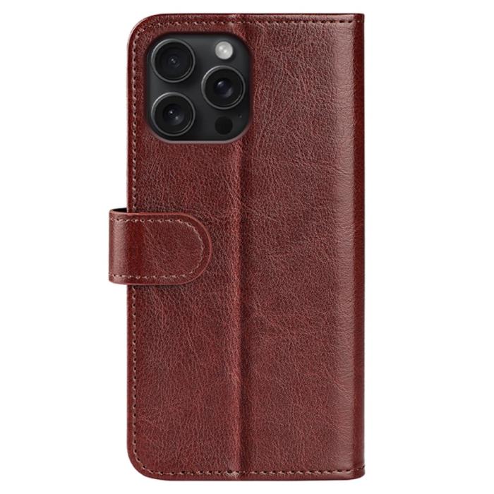 Bild 6, iPhone 16 Pro Fodral Crazy Horse Brun