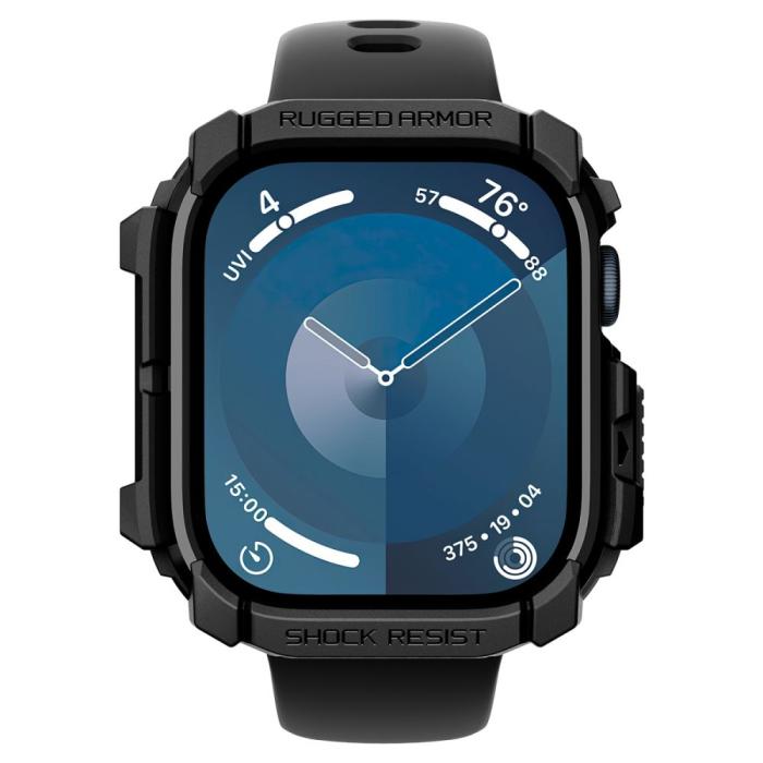 Bild 4, Spigen Apple Watch 10 42 mm Skal Rugged Armor Svart