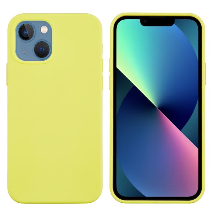 Bild 1, iPhone 13 Skal Liquid Silikon Gul
